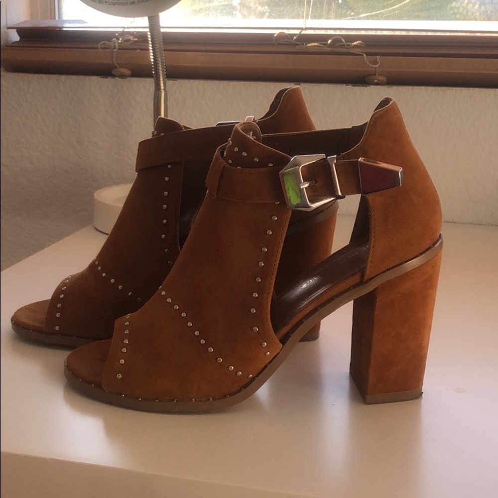 Suede Tan-Colored Booties